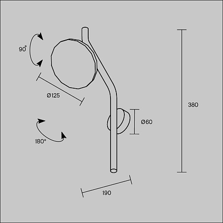Светильник настенный светодиодный Maytoni Vita MOD451WL-L8B3K