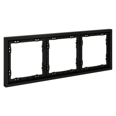 Рамка пластиковая VOLTUM S70 на 3 поста, (черный матовый) VLS100308 Рамка пластиковая VOLTUM S70 на 3 поста, (черный матовый) VLS100308
