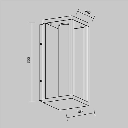 Уличный настенный светодиодный светильник Maytoni Expo O480WL-L12B3K