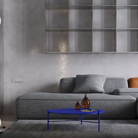 Клавиши для выключателя/переключателя двухклавишного Voltum S70 (серый) VLS000316