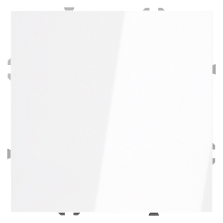 Заглушка VOLTUM S70 с суппортом, (белый глянцевый) VLS080101