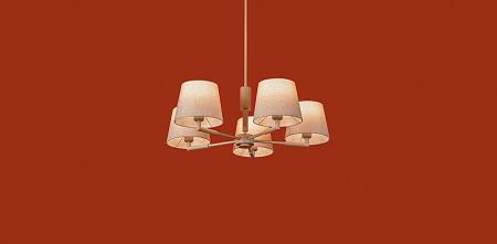 Люстра на штанге Freya Butler FR2057PL-05BG Люстра на штанге Freya Butler FR2057PL-05BG