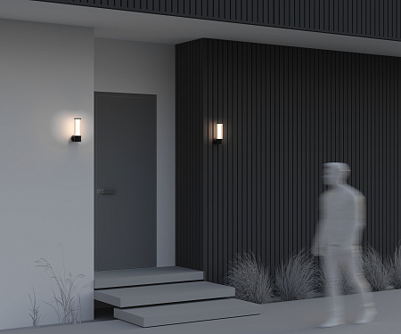 Уличный настенный светодиодный светильник Maytoni Lit O593WL-L8B3K