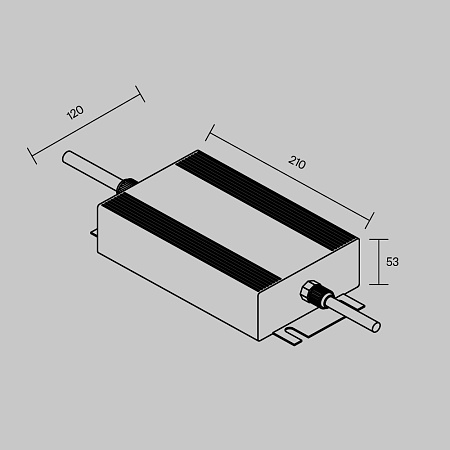 Блок питания 48В 600Вт IP67 Maytoni 832001 Блок питания 48В 600Вт IP67 Maytoni 832001