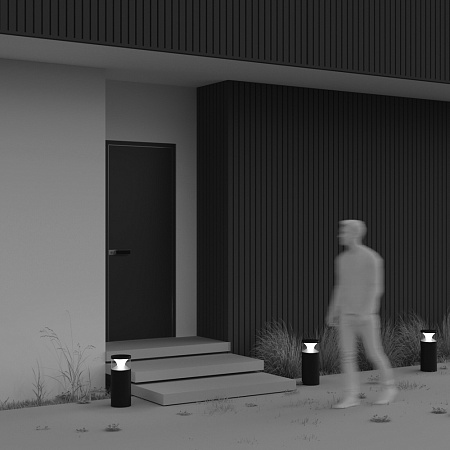 Уличный ландшафтный светодиодный светильник Maytoni Pyro O496FL-L21B3K1