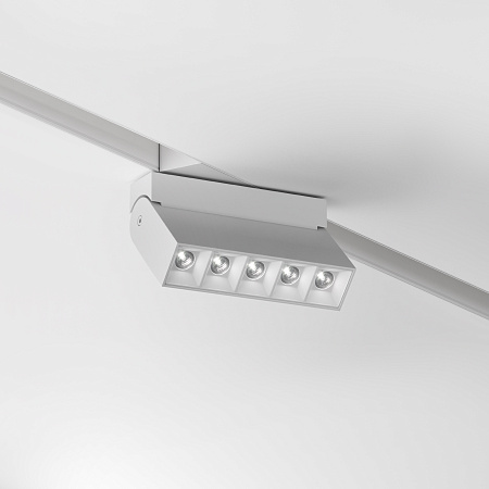 Трековый магнитный однофазный светодиодный светильник Maytoni Points Rot Gravity TR077-2-10W4K-W