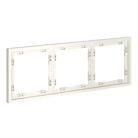 Рамка пластиковая на 3 поста Voltum S70 (хлопок) VLS100313 Рамка пластиковая на 3 поста Voltum S70 (хлопок) VLS100313