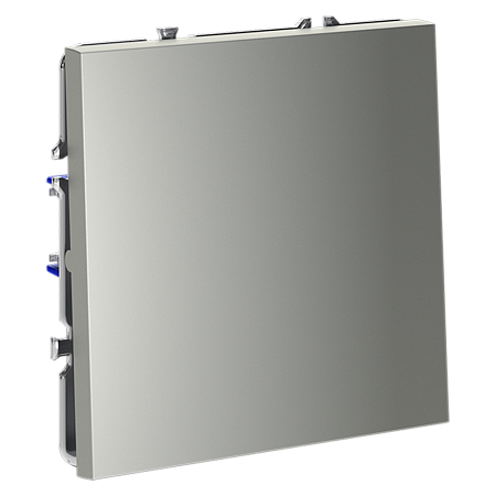 Выключатель встраиваемый VOLTUM S70 одноклавишный (сталь) VLS010105