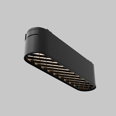 Трековый однофазный магнитный светодиодный светильник Maytoni Radity Basis Grid TR084-1-6W4K-B