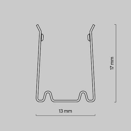 Гибкий профиль для гибкого неона 17x12 мм (алюминий, 2x0,5м) Maytoni Изгиб поперек оптической оси 432010
