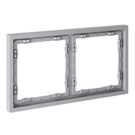 Рамка пластиковая на 2 поста Voltum S70 (серый) VLS100216