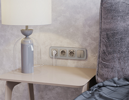 Комплект механизма 2-клавишного перекрестного выключателя 10A Omega MO363030