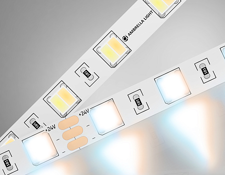 Светодиодная лента с регулировкой температуры света 5050 60Led 14W 24V IP20 CCT 3000-6500 GS GS4101