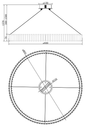 Люстра подвесная светодиодная диммируемая Freya Tier FR5257PL-L32G Люстра подвесная светодиодная диммируемая Freya Tier FR5257PL-L32G