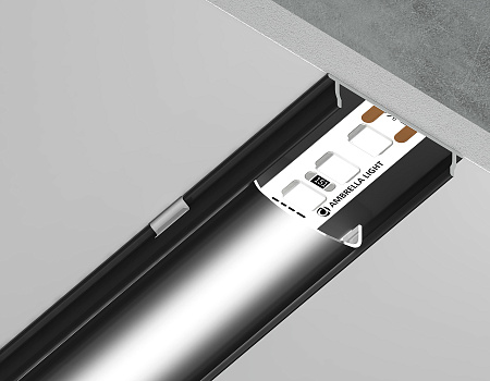 Накладной гибкий профиль для светодиодной ленты ILLUMINATION GP1600BK/BK