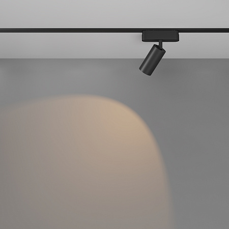 Трековый однофазный магнитный светодиодный светильник Maytoni Radity Focus LED TR103-1-12W3K-M-B