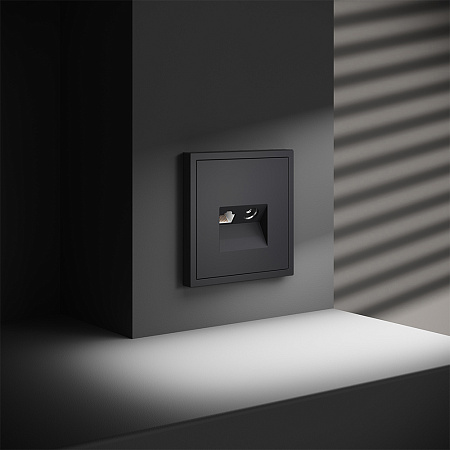 Розетка телевизионная встраиваемая TV+RJ45 кат. 6 Voltum S70 (графит) VLS060707 Розетка телевизионная встраиваемая TV+RJ45 кат. 6 Voltum S70 (графит) VLS060707