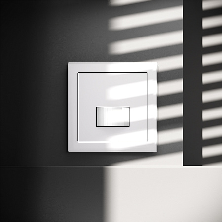 Датчик движения встраиваемый VOLTUM S70, (белый матовый) VLS070502