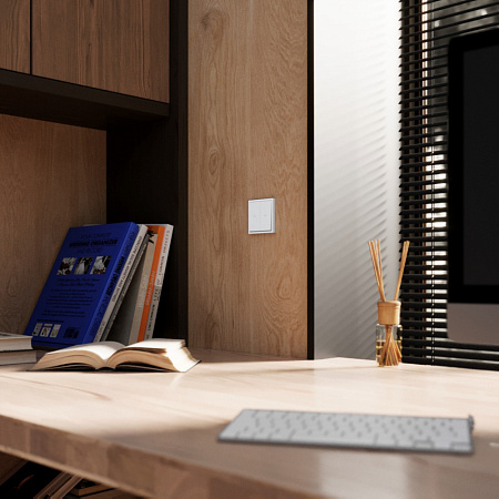 Выключатель двухклавишный встраиваемый для жалюзи 10А Voltum S70 (белый матовый) VLS020702 Выключатель двухклавишный встраиваемый для жалюзи 10А Voltum S70 (белый матовый) VLS020702