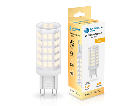 Лампа светодиодная G9 9W 2700K Ambrella light 100903