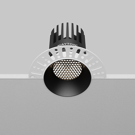 Светильник встраиваемый светодиодный Maytoni Dip DL121-15W-4K-TRS-B