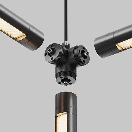 T-образный вертикальный коннектор для системы с вводом питания Maytoni Shelf CA016TC-P-B