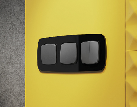 Комплект механизма 2-клавишного перекрестного выключателя 10A Omega MO653030