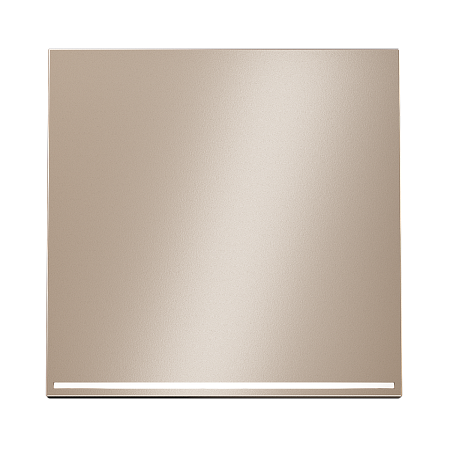 Клавиша для выключателя/переключателя одноклавишного с подсветкой Voltum S70 METAL (платина) VLSM000210