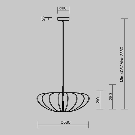 Светильник подвесной Maytoni Cambio MOD398PL-01GR1