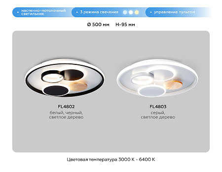 Люстра потолочная светодиодная COMFORT FL4802