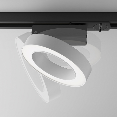 Трековый однофазный светодиодный светильник Maytoni Unity Rim TR044-1-12W4K-W