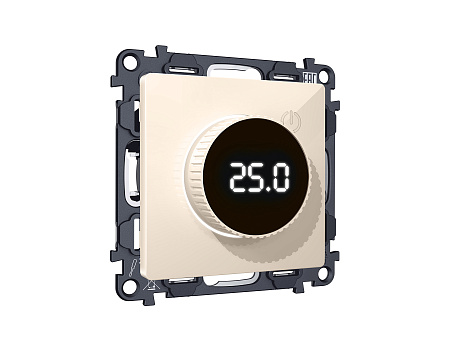 Комплект механизма терморегулятора с цифровым дисплеем с подсветкой и датчиком для теплого пола 16A-250V Ambrella Volt Alfa MA305810 Комплект механизма терморегулятора с цифровым дисплеем с подсветкой и датчиком для теплого пола 16A-250V Ambrella Volt Alfa MA305810