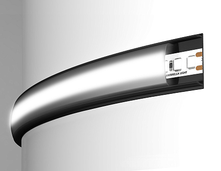 Накладной гибкий профиль для светодиодной ленты ILLUMINATION GP1600BK/BK