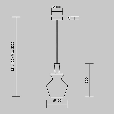 Светильник подвесной Maytoni Toys MOD405PL-01W1 Светильник подвесной Maytoni Toys MOD405PL-01W1