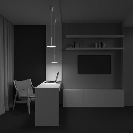 Светильник подвесной светодиодный Maytoni Plato P076PL-L12W3K-W Светильник подвесной светодиодный Maytoni Plato P076PL-L12W3K-W