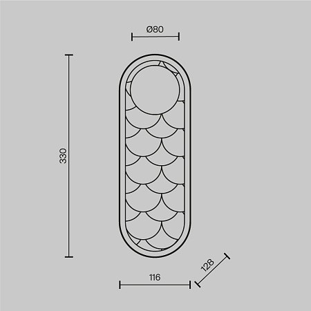 Светильник настенный Maytoni Perlamour MOD473WL-L20BSK