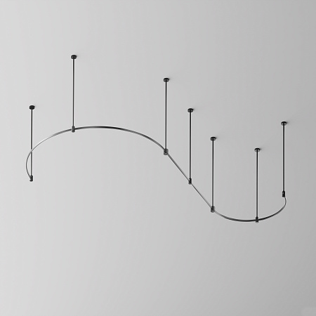 Шинопровод однофазный накладной/подвесной Maytoni Flarity TRX154-2SR-D1200-B