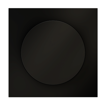 Накладка для светорегулятора поворотно-нажимного Voltum S70 (черный матовый) VLS002008