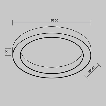Светильник настенно-потолочный Maytoni Lua C093CL-45W4K-W Светильник настенно-потолочный Maytoni Lua C093CL-45W4K-W