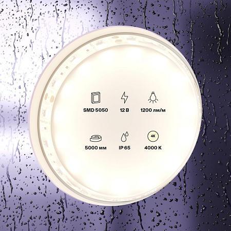 Светодиодная лента 14,4Вт/м 12V IP65 4000K Maytoni 10132