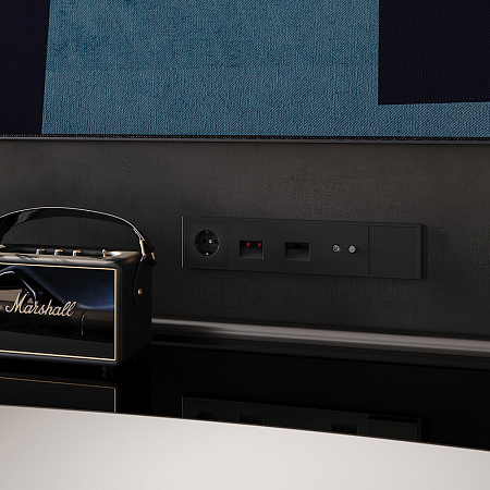 Рамка пластиковая VOLTUM S70 на 5 постов, (черный матовый) VLS100508 Рамка пластиковая VOLTUM S70 на 5 постов, (черный матовый) VLS100508