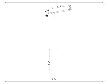 Трековый магнитный диммируемый светодиодный светильник Ambrella light Magnetic 220V GL1431