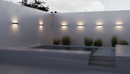 Уличный настенный светодиодный светильник Maytoni Lot O428WL-L20GF3K