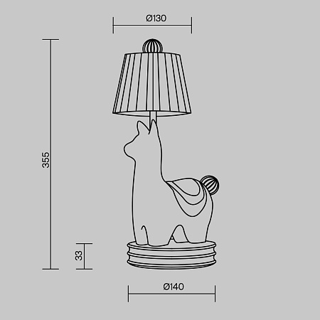 Настольная лампа светодиодная Maytoni Senor Alpaca MOD377TL-L5W3K