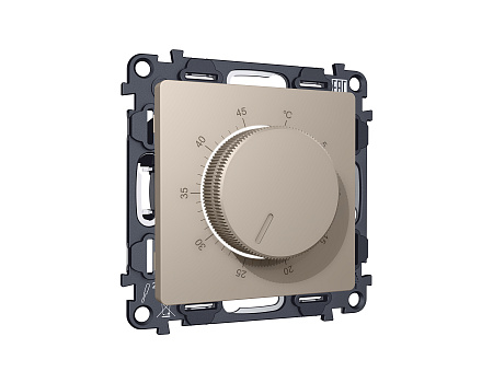 Комплект механизма терморегулятора с датчиком для теплого пола с подсветкой 16A-250V Ambrella Volt Alfa MA365710