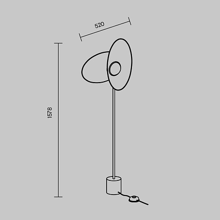 Торшер светодиодный Maytoni Evolution MOD396FL-L10W3K