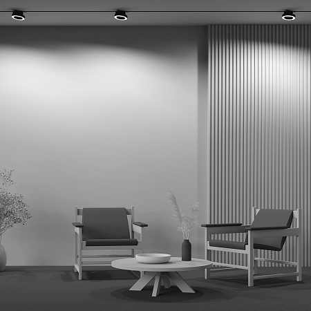 Трековый однофазный светодиодный светильник Maytoni Unity Rim TR044-1-12W3K-B