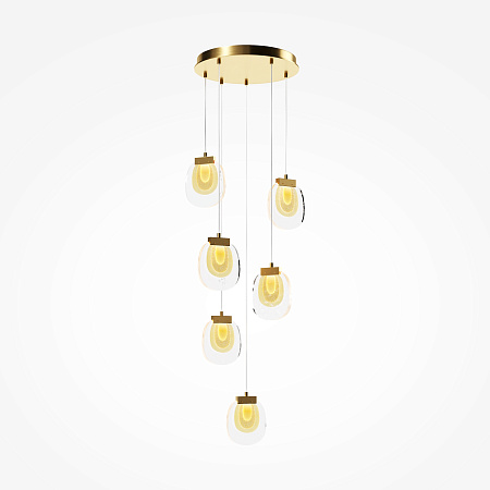 Люстра подвесная светодиодная Maytoni Biology MOD367PL-L18BBSK Люстра подвесная светодиодная Maytoni Biology MOD367PL-L18BBSK