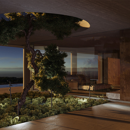 Уличный ландшафтный светодиодный светильник Maytoni Torq O494FL-L10B3K