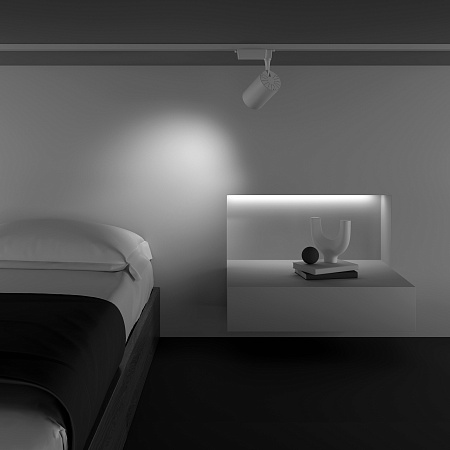 Трековый однофазный светодиодный светильник Maytoni Unity Vuoro TR003-1-15W3K-M-W